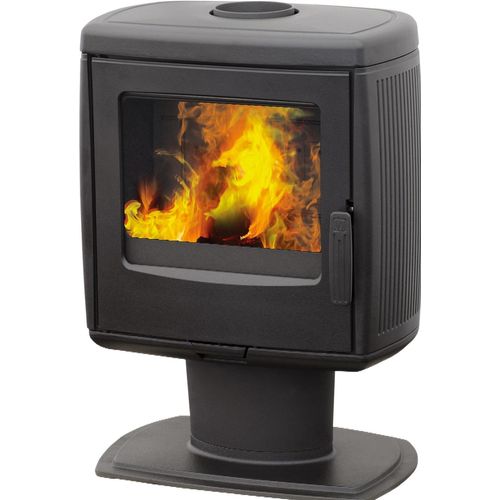 Gusskaminofen Plamen Roberto, schwarz, raumluftunabhängig- 8,6 kW