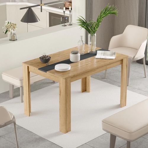 Rechteckiger Esstisch Houseland Future 02 Castello Eiche/anthrazitgrau