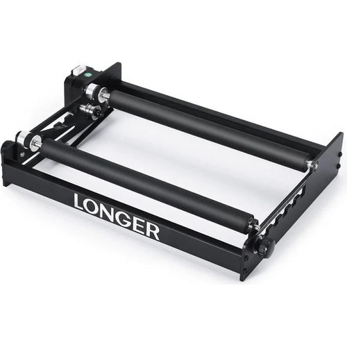 Laser-Rotationsrolle - Y-Achsen-Rotationsmodul - 360° Rotation - Verstellbarer Durchmesser 6–200 mm - Für zylindrische Objekte - Schwarz