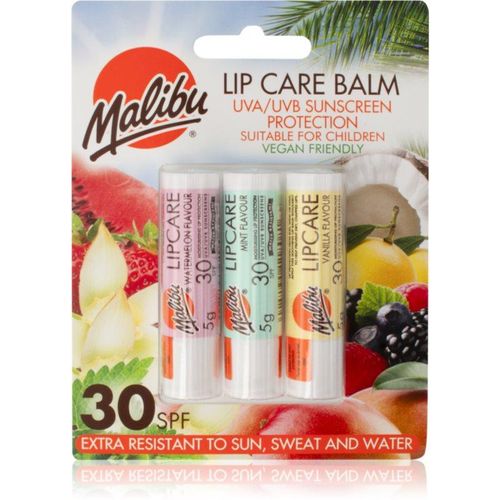 Malibu Lip Care Balm Lippenbalsem SPF 30 3x5 g