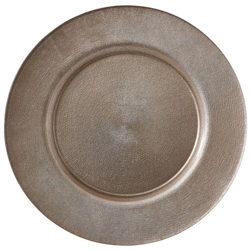 Novel Platzteller , Beige , Glas , 4-teilig , Uni , rund , 2 cm , Lfgb , Essen & Trinken, Geschirr, Teller, Platzteller