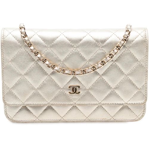 Chanel Hobo Bags - CC Quilted Metallic Lambskin Wallet on Chain - Gr. unisize - in Gold - für Damen Image