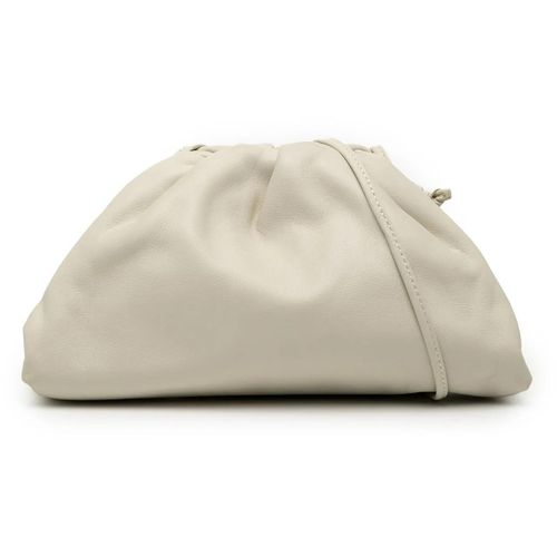 Bottega Veneta Hobo Bags - Lambskin The Mini Pouch Crossbody - Gr. unisize - in Weiß - für Damen Image