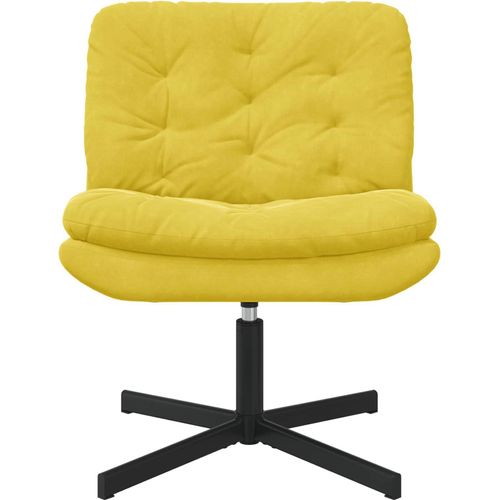 vidaXL Drehender Entspannungsstuhl Gelb 63 x 75 x 76 cm Samt