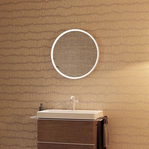 hansgrohe Xarita S Spiegel 54991700 mit IR Sensor, 700 x 700 x 50 mm, weiß matt