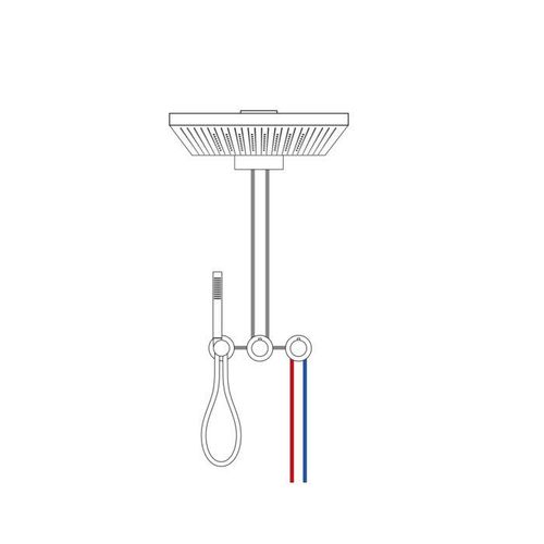 Herzbach MODUL7 Waschtisch-Armatur 70.702102.1.01 Fertigset 210mm Chrom
