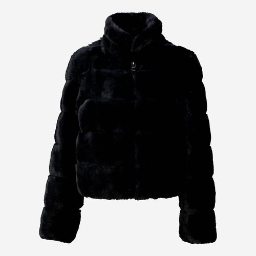 Schwarze Jacke aus Kunstfell Image