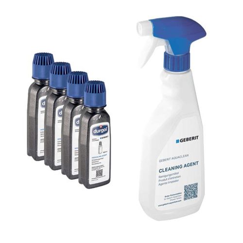 Geberit AquaClean Reinigungsset Entkalkungsmittel und Reinigungsmittel für AquaClean Dusch-WCs