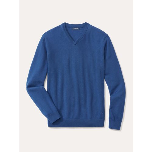 Walbusch V-Pullover Merino Extrafein