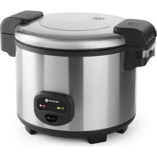 Reiskocher Kocht Reis für 30 Personen und hält diesen automatisch warmInklusive Messbecher, Reislöffel und Non-Stick Matte zur Vermeidung von angebranntem ReisBeim Warmhalten werden sowohl die Seiten also auch der Boden beheizt für optimal