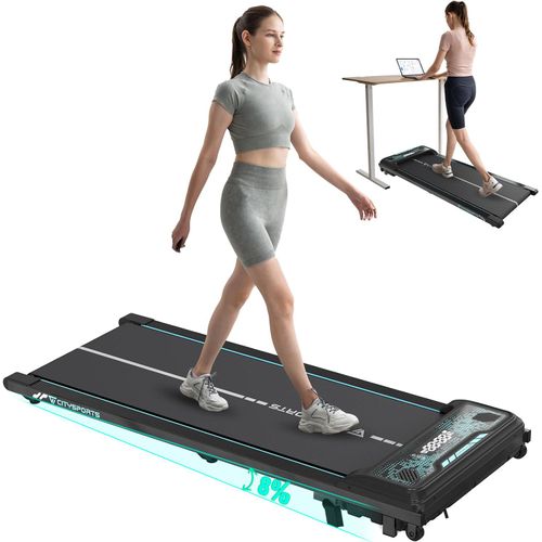 Laufband für Schreibtisch - fitness im Büro&zu Hause WalkingPad 400W elektrische Laufbänder Bewegung & ergonomisches Arbeiten Sehr leise&Easy bewegen