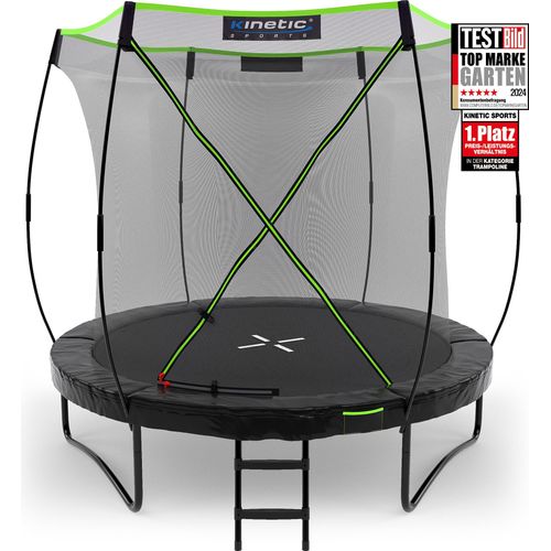 KINETIC SPORTS Trampolin Outdoor 'Ultimate Pro' Ø 244/305/366/427 cm – Gartentrampolin, Kindertrampolin mit Leiter, bis zu 160 kg