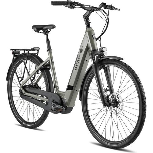 BESV CT 2.3 LS rock grey 28" 504 Wh Wave E-City Bike in Grau