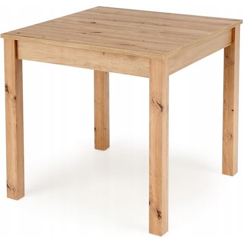 Esstisch - Braun - 80 x 80 cm - Esszimmertisch Aus Holz - Eiche Artisan - Skandinavischer Stil - PRATO