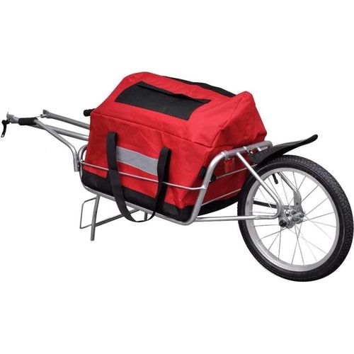 vidaXL Fahrradanhänger Einrad mit Tasche