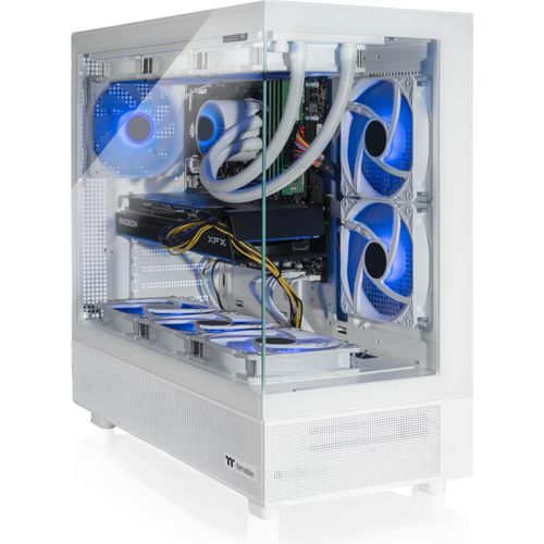 Gaming PC Weiß High End mit AMD Ryzen 5500 CPU | Nvidia GeForce RTX 5060 8 GB | 32 GB RAM DDR4 | 1 TB NVMe M.2 SSD | Windows 11 Pro