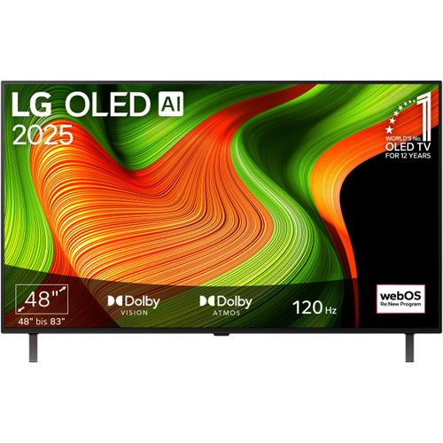 LG OLED-Fernseher "OLED48B59LA", Energieeffizienz: G (A-G), schwarz, 48 ″, Fernseher