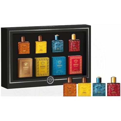 Versace Herrenduefte Man-Eau-FraicheGeschenkset Eros Najim Por Homme 5 ml + Eros Energy Pour Homme 5 ml + Eros Pour Homme EDT 5 ml + Eros Flame Pour Homme 5 ml 5 ml ()
