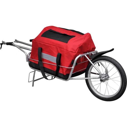 vidaXL Fahrradanhänger Einrad mit Tasche