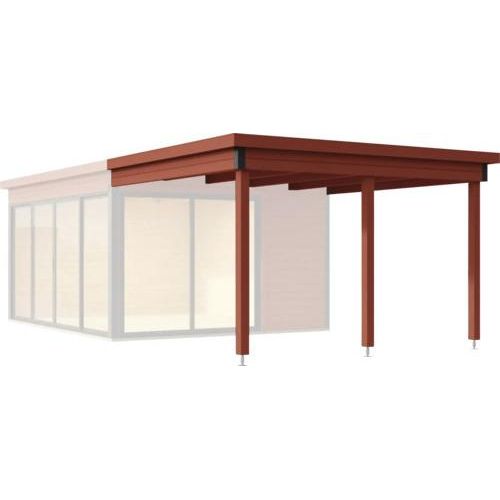 Dachverlängerung Outdoor Life Domeo 3 und 4 300 x 329,2 cm schwedenrot
