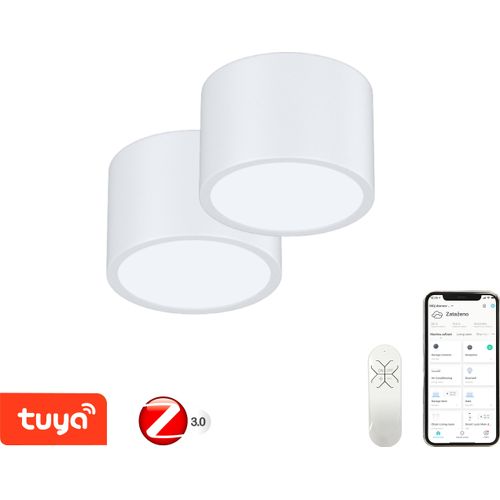 Immax NEO Set 2x RONDATE Smart Deckenleuchte 15cm 12W weiß Zigbee 3.0 +DO