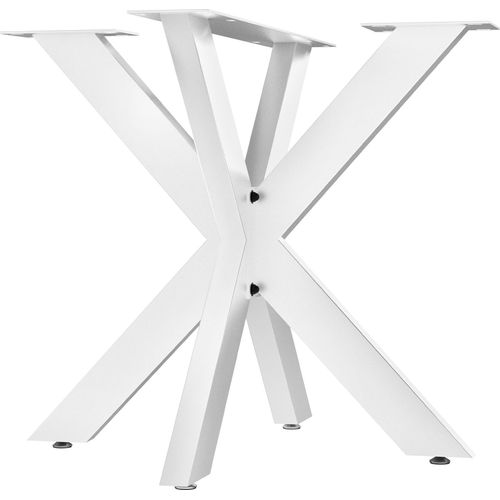 CLP Tischbeine Biloxi aus Stahl in Sternform,weiß 85x85 cm