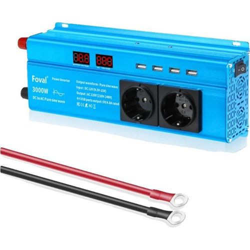 Reiner Sinuswellenwechselrichter, LED-Anzeige, 12V-220V-EU