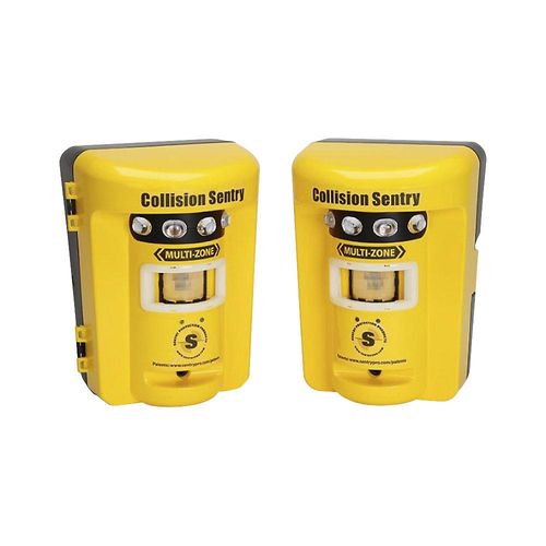 Sentry Protection Products Kollisionswarnsystem Multi Zone, mit Geräusch und Licht, 1 Paar, gelb