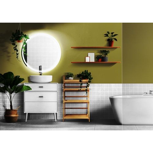 Zalena LED-Lichtspiegel SPICA I ( Ø 60 cm)mit 25 mm breiter Sandstrahlung