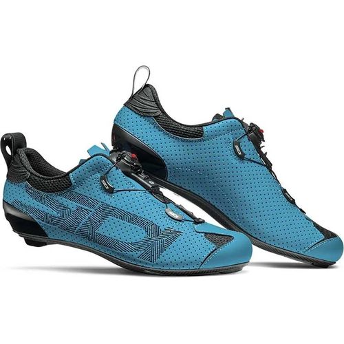 Sidi Road Tri Sixty 43 Petrol - Triathlon-Rennradschuh mit C-BOOST Carbonsohl....