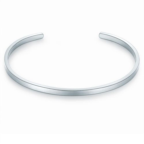 Armspange TRUE REBELS "TR17", silber, Armbänder, Damen, Edelstahl, Armspange, aus Edelstahl