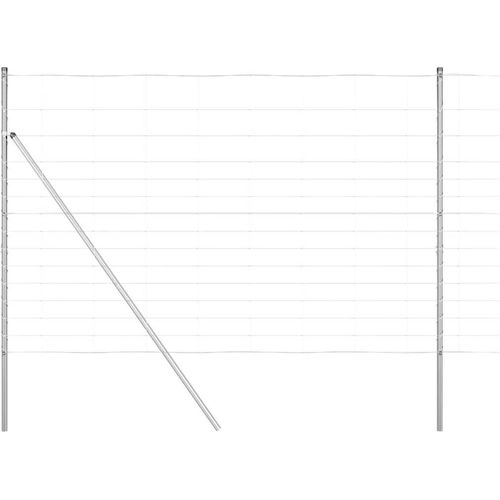 vidaXL Zaunpfosten Galvanisiert 50 x 1,6 m Stahl