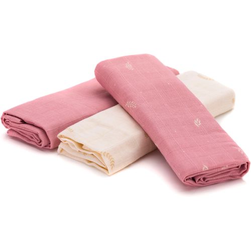 Stoffwindeln FILLIKID "Mullwindeln, Blumen", Baby, Gr. 3 Stk., rosa, Windeln