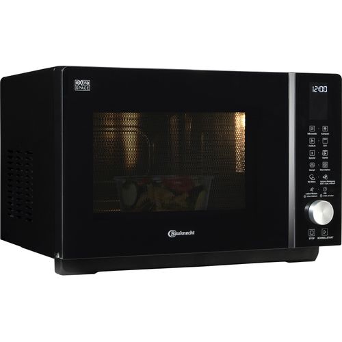 BAUKNECHT Mikrowelle "MF 255 B", schwarz, B:49cm H:32,5cm T:46,8cm, Mikrowellen, intelligente Technologie ohne Drehteller, Mikrowelle