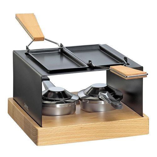 Spring Raclette-Grill Gourmet Party, Schwarz, Holz, Metall, Buche, 23.5x11.5x22.5 cm, Küchengeräte, Tischgrills & Fondues, Raclette-Grills