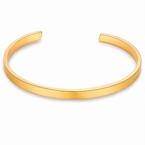 Armspange TRUE REBELS "TR20", gelb (gelbgold), Armbänder, Herren, Edelstahl, Armspange, aus Edelstahl