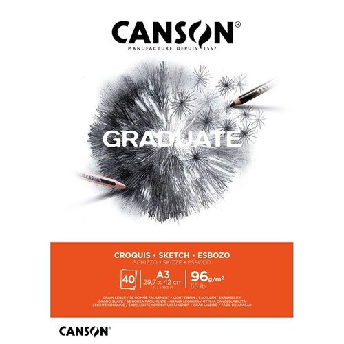 Canson Graduate Sketch Pad A3 96G 40 SH