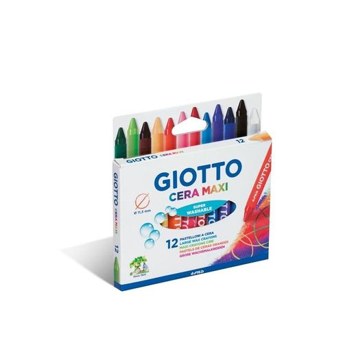 Giotto Cera Wax Crayons Maxi 12 pcs BL