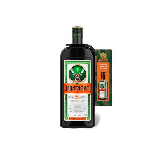 Jägermeister Kräuterlikör 1,75-l-Flasche mit Partypumpe 35% Vol Image