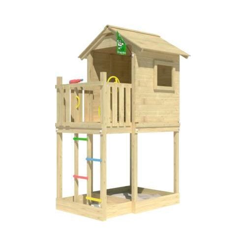 Spielhaus mit Stelzen Jungle Gym 222 x 155 cm Holz