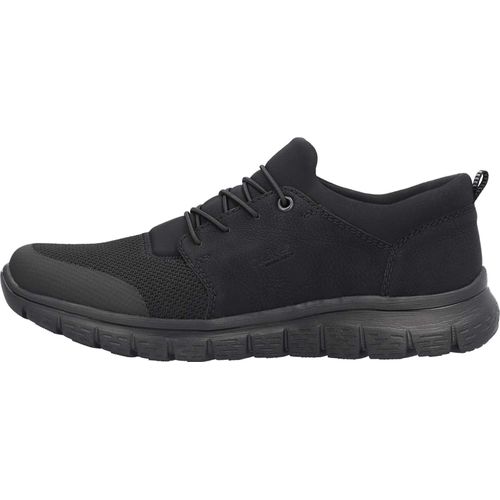 Rieker Herren Sneaker Sock Schnürschuh Gummizug B6650, Größe:43 EU, Farbe:Schwarz