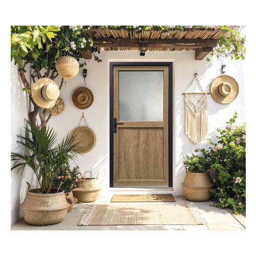 Nebeneingangstür Pro M02 RC2 weiß/turner oak 980x2000 mm DIN Links