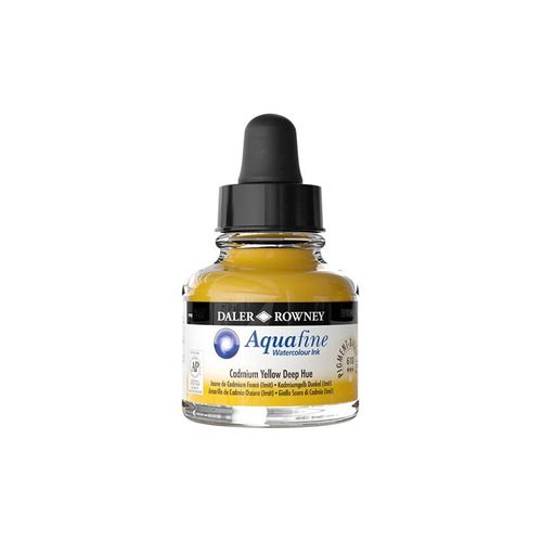 Daler-Rowney Aquafine 29.5 ml Ink Cad Yellow Deep Hue