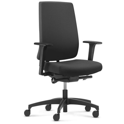 Dauphin Bürostuhl Indeed operator SLP, ID 7046_SLPP1 Stoff schwarz, Gestell schwarz
