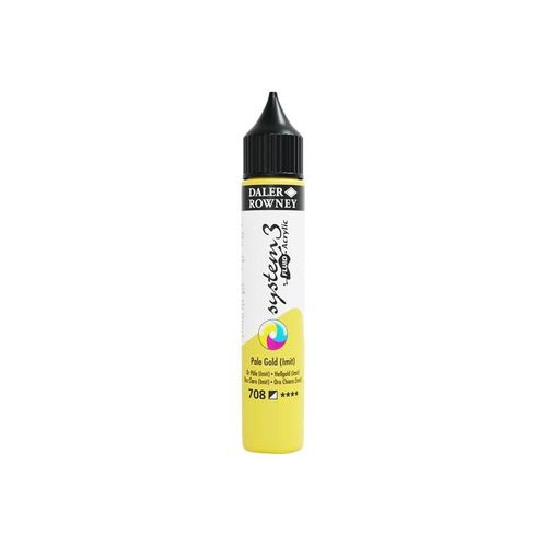 Daler-Rowney System3 Fluid Acrylic 29.5 ml Pale Gold Imit