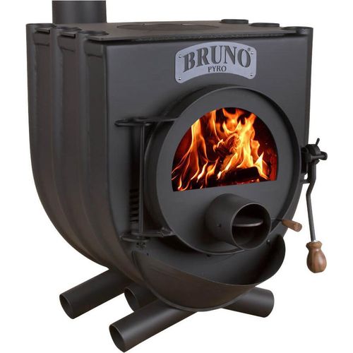 Bruno® Werkstattofen Pyro I mit Herdplatte schwarz 13 kW Stahl A