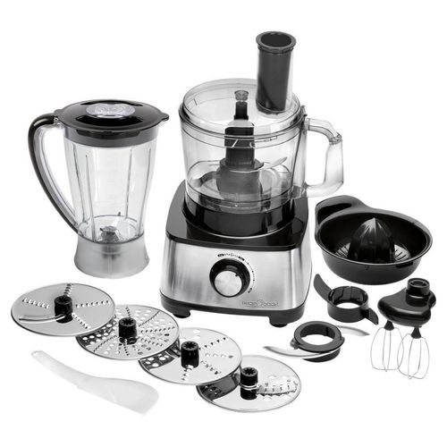 Küchenmaschine , Edelstahl, Schwarz , Kunststoff , 1.75 L , 27x42x27 cm , Sicherheitsverschluss für Rührschüssel, rutschfeste Stellfüße, sicherer Stand durch Saugfüße, stufenlos regelbare Drehzahl , Küchengeräte, Küchenmaschinen