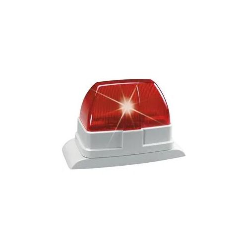 ABUS SG1670 Draht-Blitzleuchte (rot) ‚Äì Xenon 70 Blitze/Min, 12 V, IP54, Innen/Außen