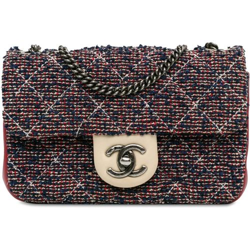 Chanel Hobo Bags - CC Quilted Tweed Single Flap - Gr. unisize - in Blau - für Damen Image