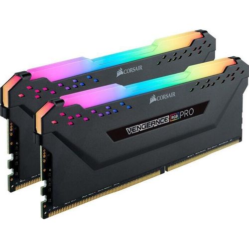 Corsair Vengeance RGB PRO schwarz DIMM Kit 16GB, DDR4-3200, CL16-18-18-36